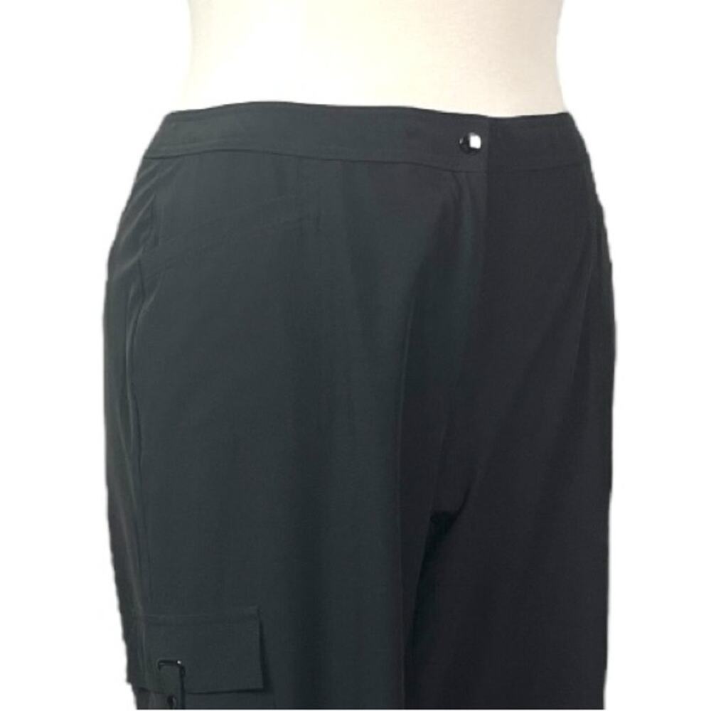 Chico’s Zenergy Black Athletic Cargo Pants Chicos Size 3 Short Women’s Size 16 - Picture 6 of 12